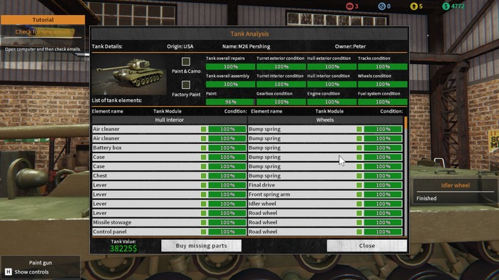 戦車レストアシム『Tank Mechanic Simulator』―博物館主としてリアルな戦車をレストアしまくれ！【爆速プレイレポ】