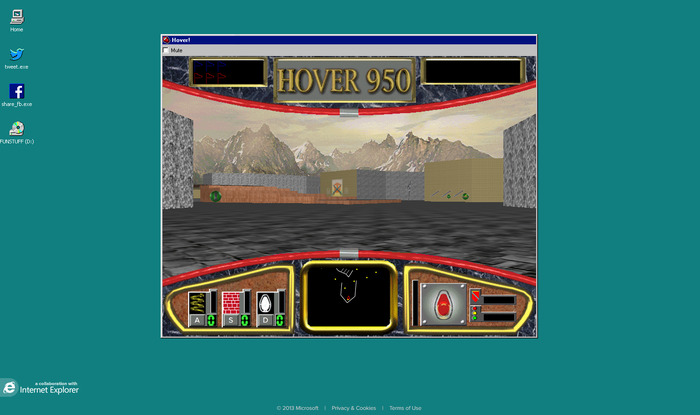 Win95のおまけゲーム『Hover!』がブラウザゲームとして帰ってきた！