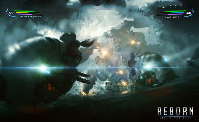 サイバーパンクな世界の宮本武蔵を描くアクションRPG『REBORN』のKickstarterが開始