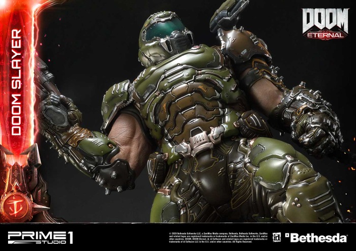 『DOOM Eternal』“ドゥームスレイヤー”が1/3、全高約110cm、約20万の巨大スタチューに！