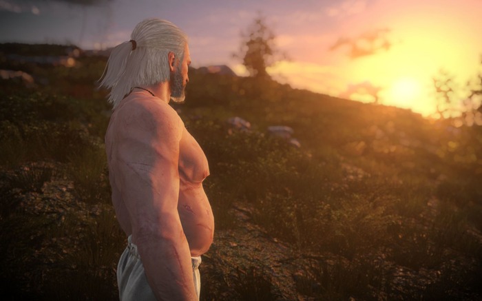 ゲームクリア後を再現？『ウィッチャー3』ゲラルトをぽっちゃりおじさんにする「Dad Bod Geralt」Modが公開