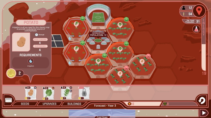 火星農業ストラテジー『Red Planet Farming』Steamにて無料で配信開始―アルフレッド・P・スローン財団から助成も受けた学生制作作品