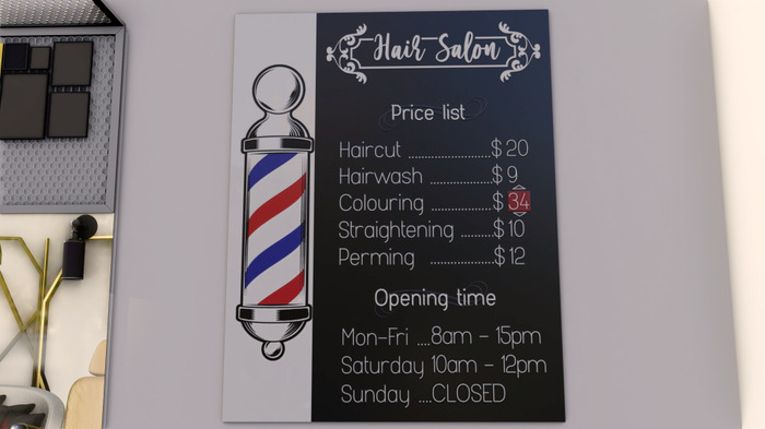 おしゃれヘアーで業界トップを目指す美容院シム『Hairdresser Simulator』トレイラー！