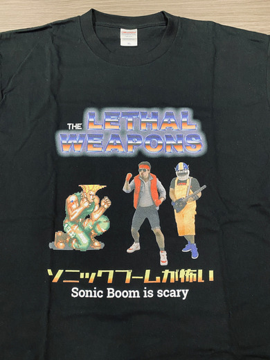 昇龍拳は出ないけどTシャツは出る！ ザ・リーサルウェポンズと『ストリートファイターII』とのコラボTシャツ発売決定