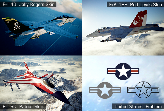 『エースコンバット7』にジョリー・ロジャースなど実在飛行隊スキン登場！「US Skin Series」8月20日無料配信