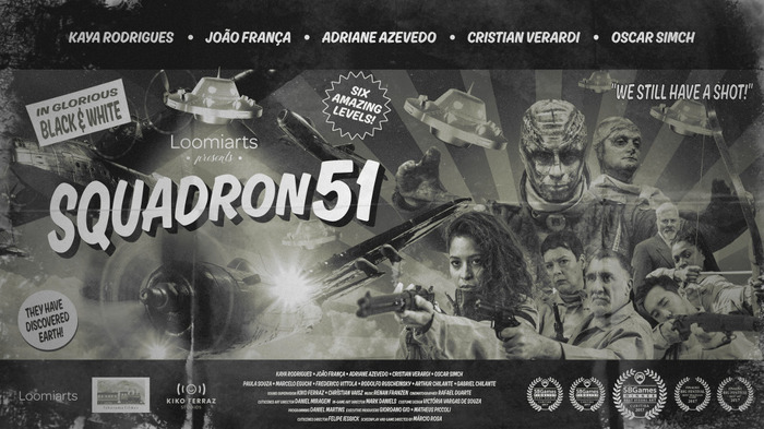 50年代モノクロ特撮映画風シューター『Squadron 51』2021年に発売決定！