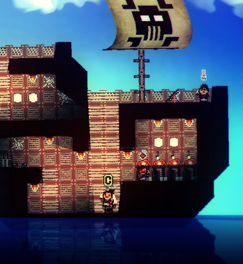 海賊をテーマにした2Dプラットフォーマー『Pixel Piracy』の”海賊版”が”公式”リリース