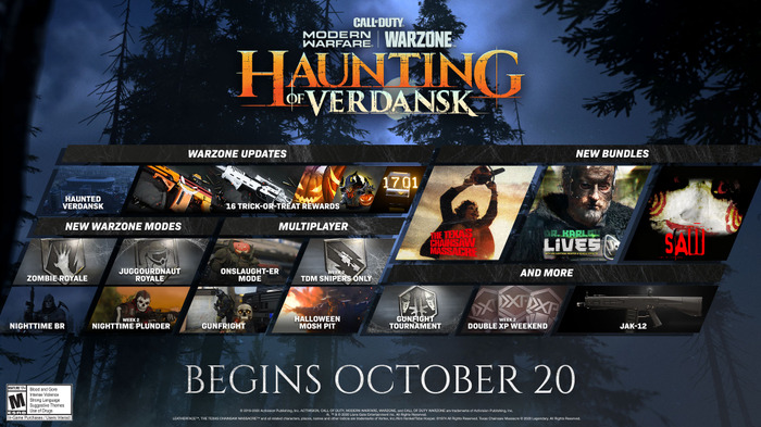 『CoD:MW』『Warzone』ハロウィンイベント「The Haunting of Verdansk Descends」まもなく開催！夜間戦闘も