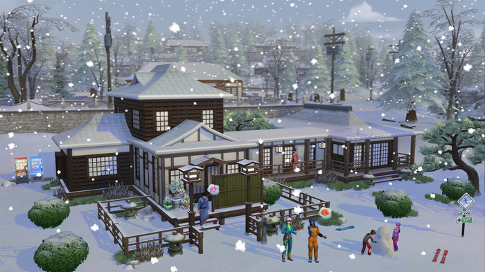 日本テーマの家具も多数！『The Sims 4』新拡張パック「Snowy Escape」トレイラー公開