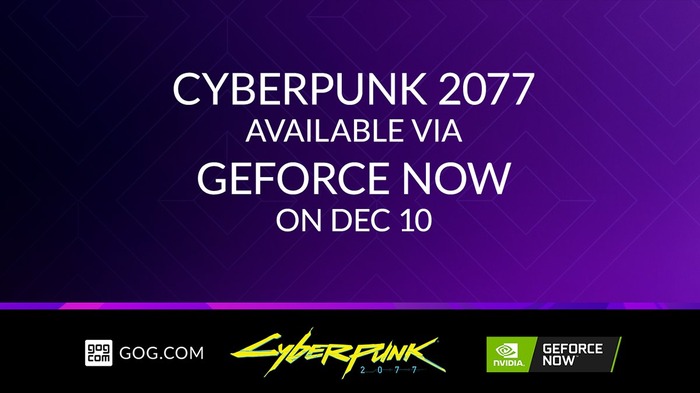 GOG.com版『サイバーパンク2077』発売日から「GeForce NOW」によるクラウドストリーミングゲームプレイに対応へ