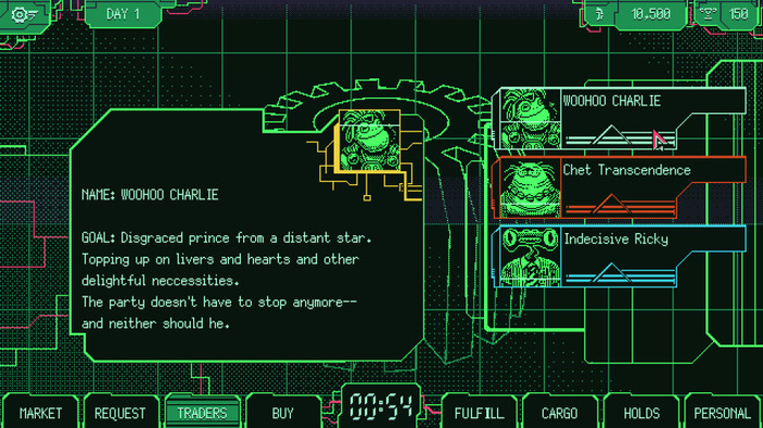 宇宙臓器売買ストラテジー『Space Warlord Organ Trading Simulator』発表！