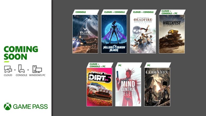 ゲームサブスク「Xbox Game Pass」2月後半の海外向けラインナップ公開―『DiRT 5』PC版『CODE VEIN』等【UPDATE】