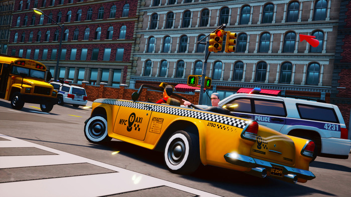 『クレイジータクシー』風アクション『Taxi Chaos』発売！ カラフルな街を爆走して客を送り届けよう