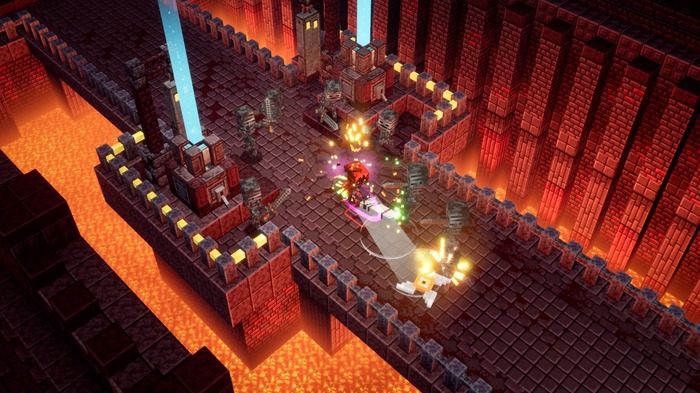『Minecraft Dungeons』最新DLC「ネザーの炎」配信開始！黄金装備が手に入る新コンテンツ追加の無料アップデートも