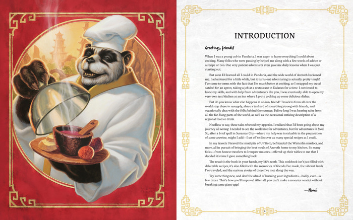 料理を焦がしまくるあのパンダシェフのレシピも！『World of Warcraft』世界のレシピを再現した料理本が発売決定