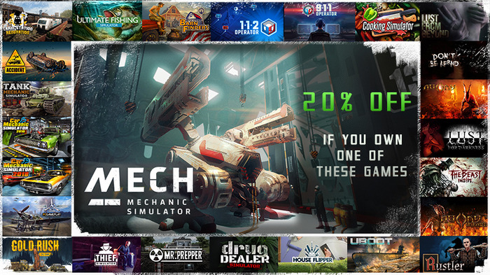 巨大ロボの修理や塗装を行うメカ整備士シム『Mech Mechanic Simulator』Steam配信開始！