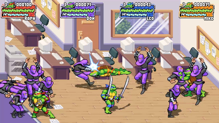 ニンジャタートルズ2DACT『Teenage Mutant Ninja Turtles: Shredder’s Revenge』新規ゲームプレイトレイラー公開！スイッチ版も海外向けに発表