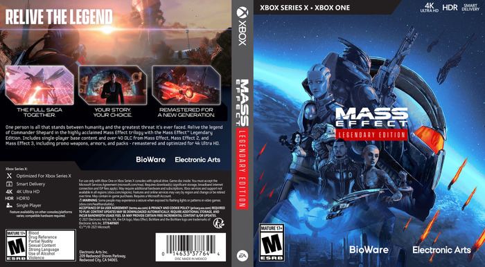 リリースを控える『Mass Effect Legendary Edition』ボーナスコンテンツ配布中―自分仕様ボックスアートが作成可能なカスタムアートクリエイターも