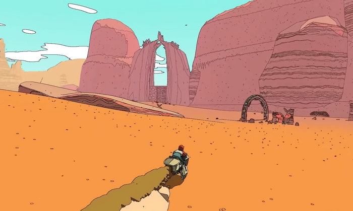 アニメ調オープンワールドADV『Sable』13分の最新ゲームプレイ映像！ホバーバイクで砂漠を疾走