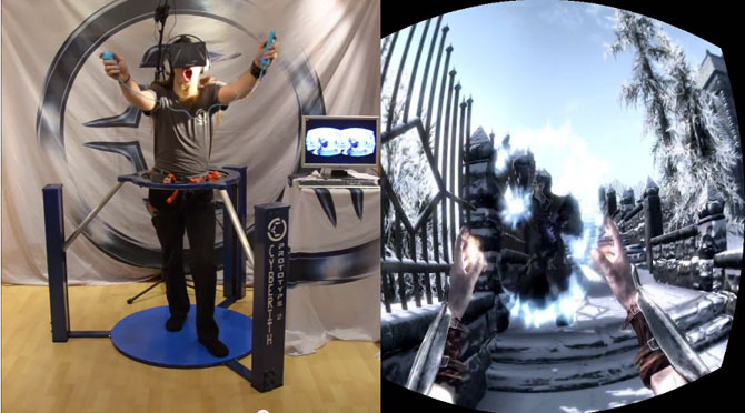 タムリエルを歩く！　VirtualizerとOculus Rift使用の『TES V: Skyrim』VRプレイ映像