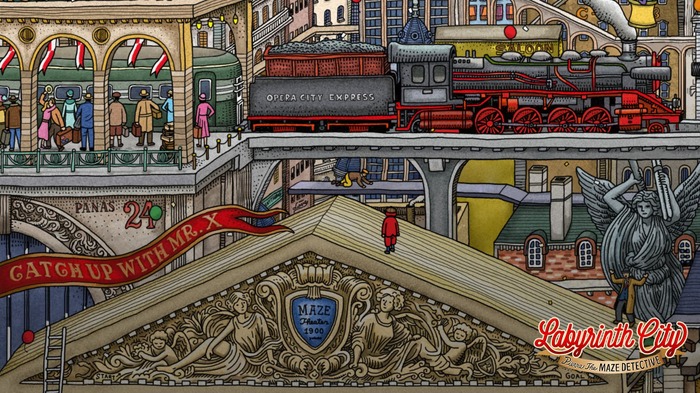 迷路絵本をゲーム化した手描き風グラフィックパズル『迷路探偵ピエール：ラビリンス・シティ』Steamでリリース