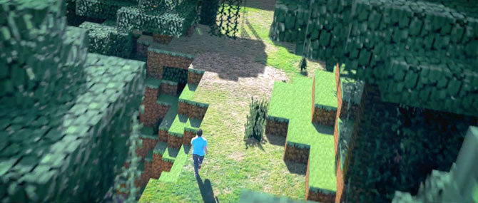 3DブロックがVFXで実写と融合！ 『Minecraft』実写映画化のKickstarterキャンペーン