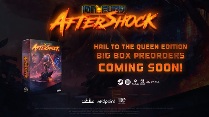 90年代エンジン採用FPS『Ion Fury』拡張「Aftershock」トレイラー！デカ箱パッケージ版も近日予約開始