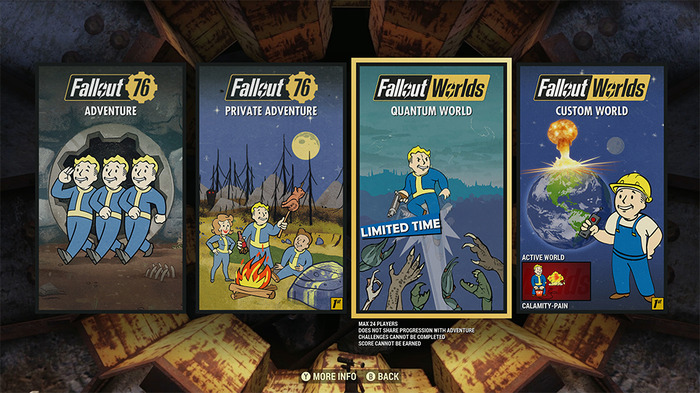 『Fallout 76』カスタマイズ機能「Fallout Worlds」は北米時間9月8日に実装！