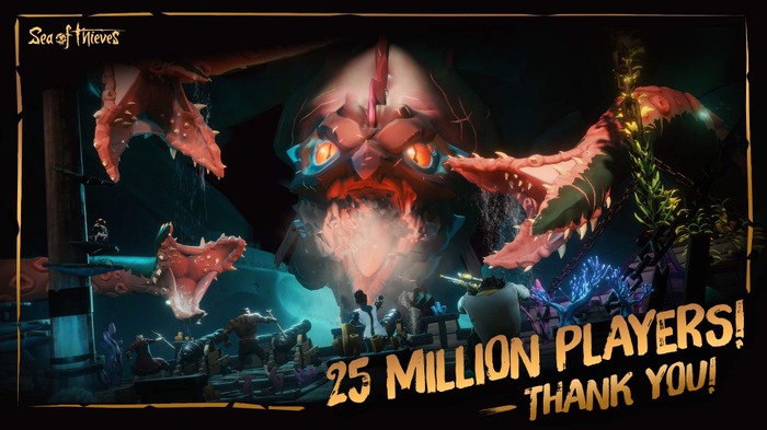 累計プレイヤー2,500万人突破の海洋冒険ADV『Sea of Thieves』幸運な海賊に2,500万ゴールド獲得のチャンス！