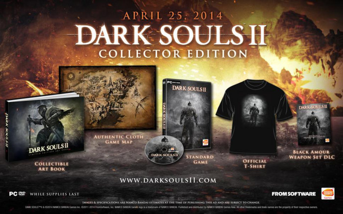 PC版『Dark Souls 2』の海外発売日を海外サイトが報告、PC版のみのコレクターズエディションも