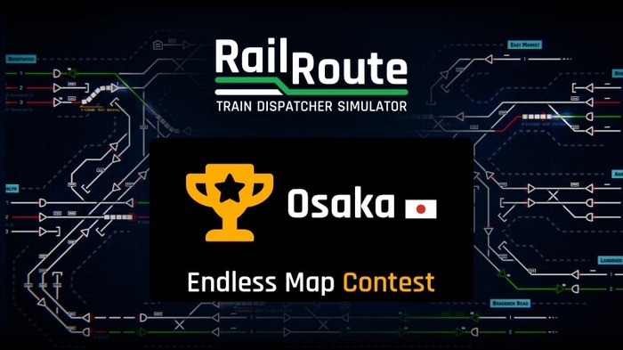 日本語対応の鉄道運輸司令シム『Rail Route』新マップ「大阪」をテーマにしたコンテスト開催！