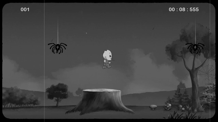白黒カートゥーンアニメ風ACT『Spiders Everywhere』Steamページ公開！1月20日無料で配信