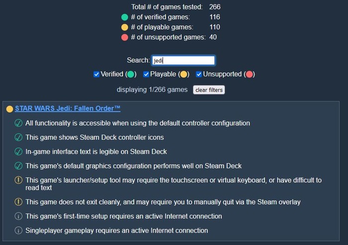 「Steam Deck」でプレイ可能なタイトルはどれ？有志が非公式の情報検索サイトを公開