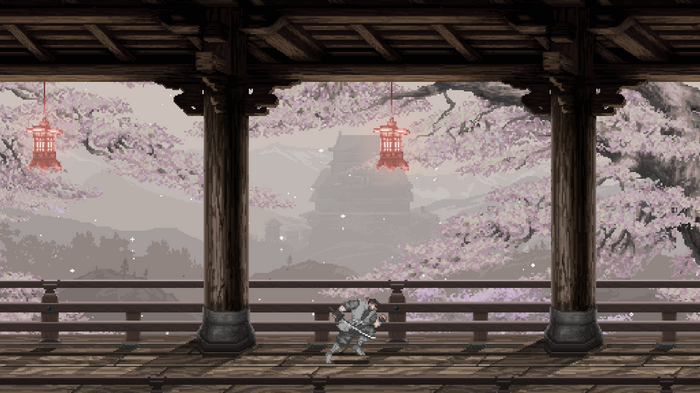 日本をオマージュした横スクロール型ARPG『Meifumado』アナウンス―桜の舞う寺院などが美しくピクセル化