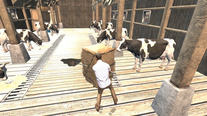 牛から『直に牛乳を飲め』Steamストアページ公開―やる気をなくすバイトで牧場を発展させよう