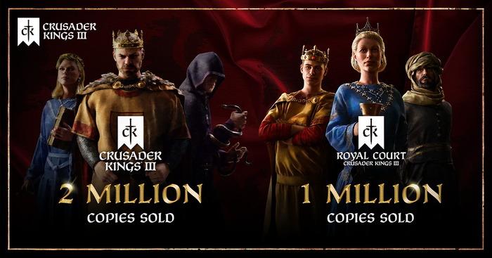 中世グランドストラテジー『Crusader Kings III』販売数200万本突破―PS5/XSX|S版のリリースも控える
