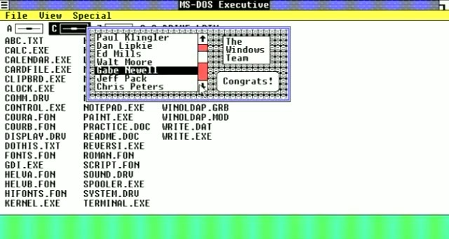 37年越しの発見！「Windows1.0」のイースターエッグにゲイブ・ニューウェル氏の名前が見つかる