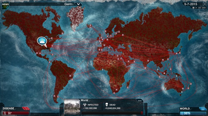 COVID-19はゲーム内でも感染力高し―2億人近くがプレイした伝染病シム『Plague Inc.』10周年記念で感染者数や病名ランキング公開
