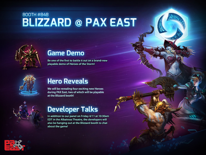 PAX Eastでの『Heroes of the Storm』の出展内容が公開、グッズプレゼント企画も実施