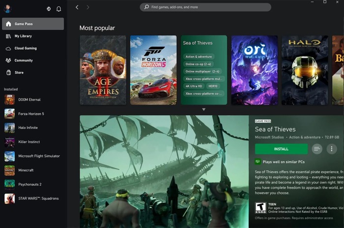 PC版Xboxアプリに「ゲームがどの程度快適に動作するかを表示する機能」追加、一般向けに順次アップデート