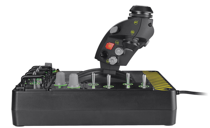 マッドキャッツ、ツインスティックや30のボタンを備えた新フライトスティック「X-55 Rhino」を4月末に発売