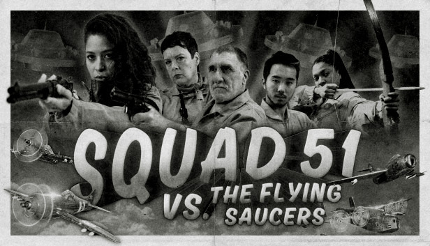 宇宙人と戦う白黒映画調50年代SF2Dシューター『Squad 51 vs. The Flying Saucers』2022年秋発売―Steam体験版配信中