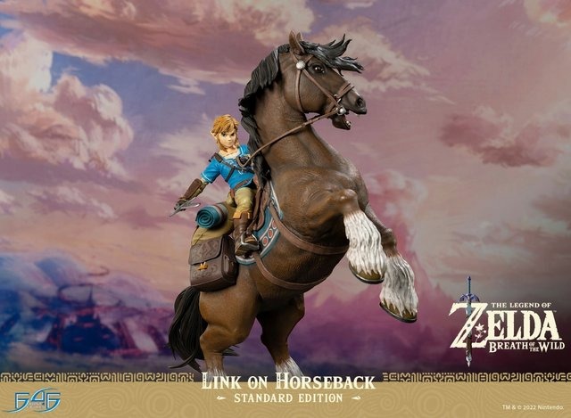 約17万円の『ゼルダの伝説BotW』「リンク」スタチュー登場！全高約56cm、大馬にまたがった大迫力の一品