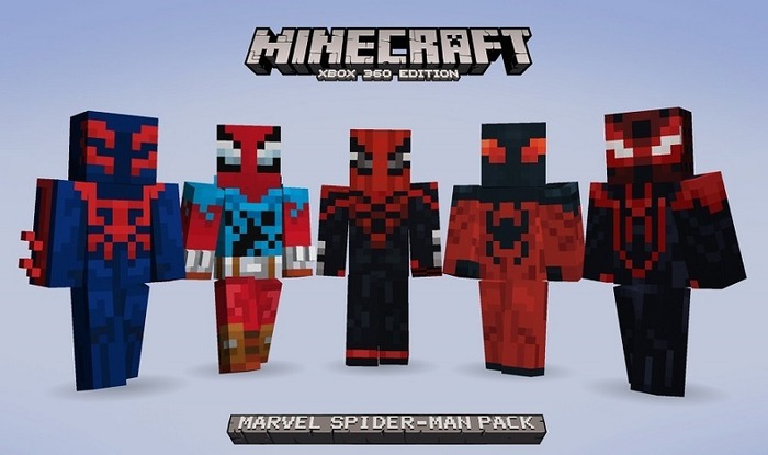 人気ヒーロー参上！『Minecraft: Xbox 360 Edition』に「スパイダーマン」スキンパックが配信