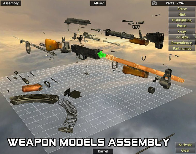 様々な銃器の分解や組み立てが楽しめる『World of Guns: Gun Disassembly』がSteamで配信