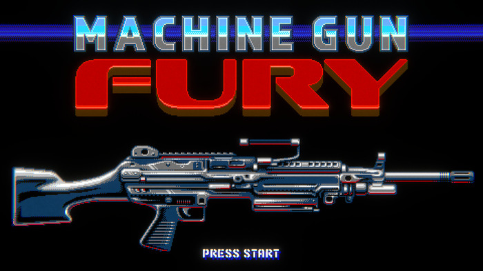 レトロアーケードゲーム風味のミリタリーシューター『Machine Gun Fury』配信！