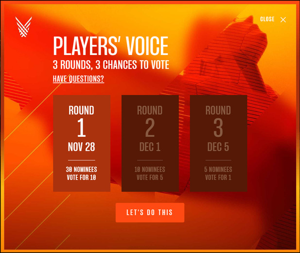 「The Game Awards 2022」コミュニティが選ぶ「Players’Voice」部門の投票が開始！