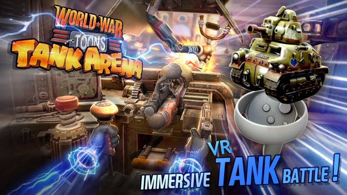 VRデフォルメ戦車バトルゲーム『World War Toons: Tank Arena VR』配信！