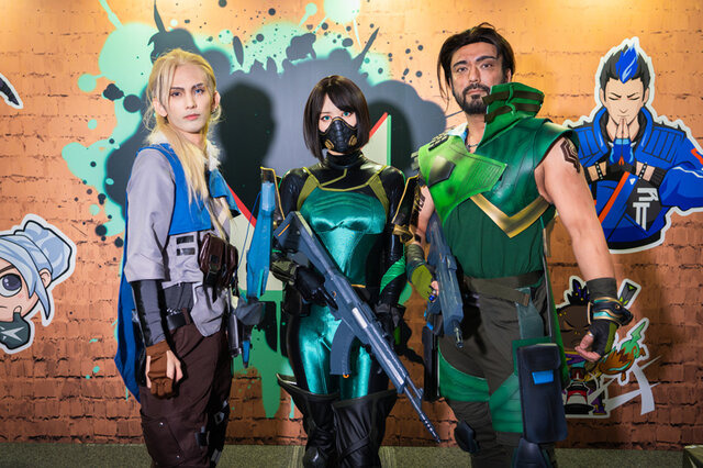 ソーヴァ／HUMA NOID（Twitter：@hyumanoid）、ヴァイパー／Mila（Twitter：@JELLY_game00）、ハーバー／らそ（Twitter：@rasokun）、撮影：乃木章