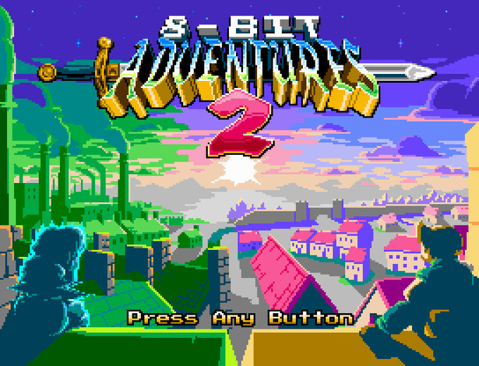 新作なのに懐かしいレトロ風JRPG『8-Bit Adventures 2』トレイラー！